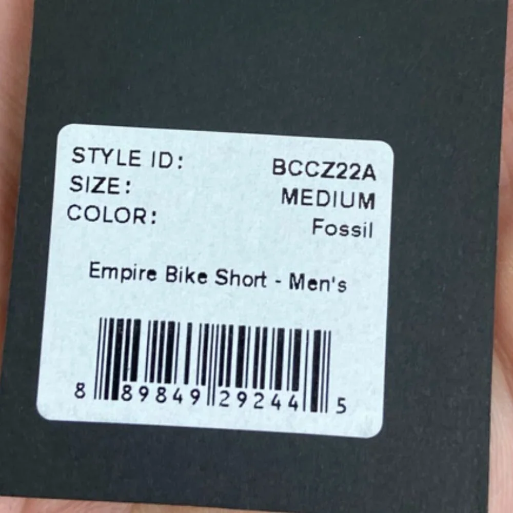 NWT Backcountry Fossil Tan Empire Bike Short